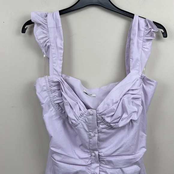 Mistress rocks house of cb girl crush Lavender Sleeveless Ruffle mini Dress smal - Picture 7 of 15